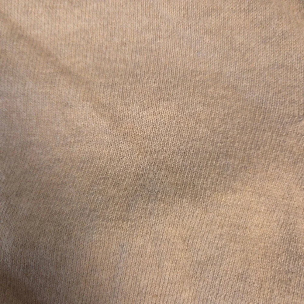 Johnston & Murphy Sweater Mens XXL Beige 100% Pima Cotton V-Neck Pullover Knit